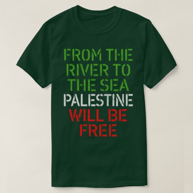 Från floden till havet är Palestina fritt1 T Shirt (Design framsida)