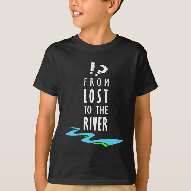Från förlorad till floden t shirt (Framsida)