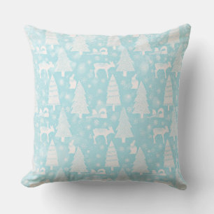 Från Foxes Deers och jul-Teal Julafton Kudde