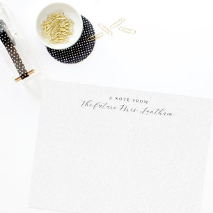Från Framtiden, Mrs. Script-Möhippan Tack Kort