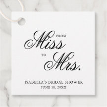 Från Fröken till Fru Elegant Kalligrafi Bröllopsfe