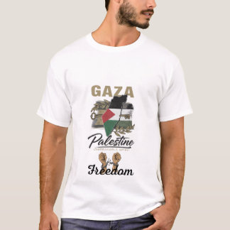 Från Gaza till världen — styrka lever här T Shirt