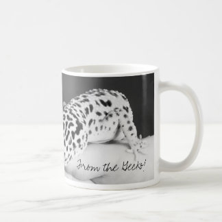 Från geckoen! kaffemugg