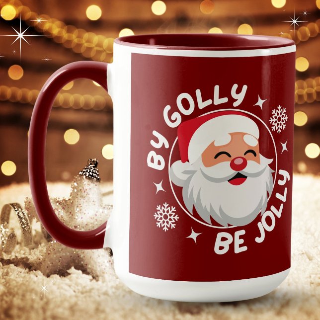 från Golly BE Jolly Santa Mugg (Available in multiple sizes, varieties and colors. Merry Christmas!)