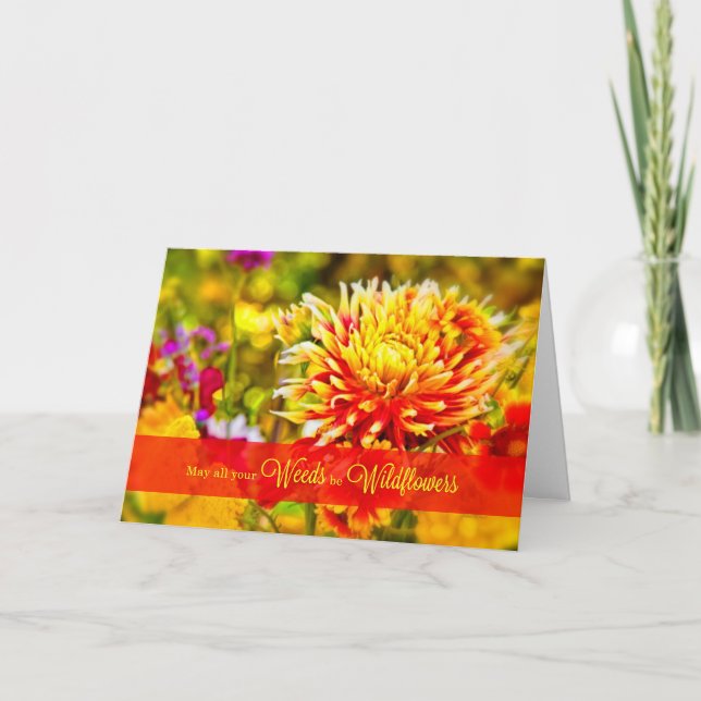 Från Grupp Wildblommor Birthday Kort (Framsida)