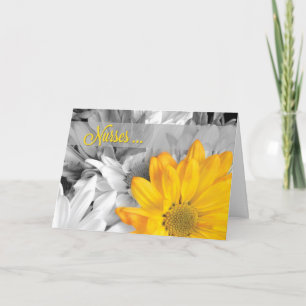 Från hela USA:s sjukförsäkringsdag Golden Gerbera Kort