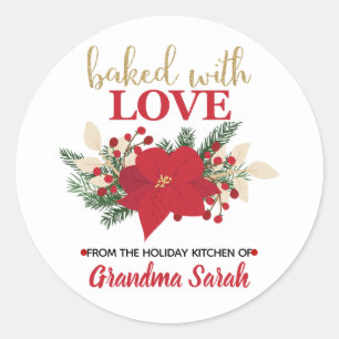 Från Helgdag Baking Stickers-köket Runt Klistermärke