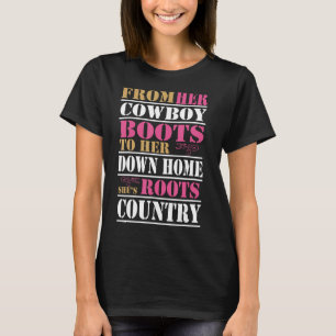 Från hennes Cowboybollar till hennes hemland, så r T Shirt