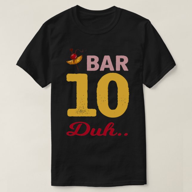 Från hit till Shaken bartender-design T Shirt (Design framsida)