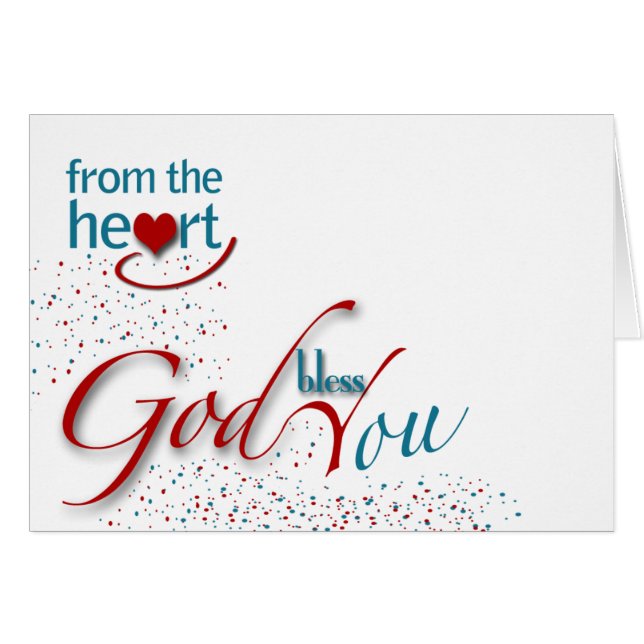 Från hjärtavälsigna dig dig! OBS kort (Framsidan Horizontal)