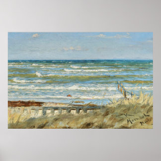 Från Hornbæk-stranden, PS Kroyer Poster