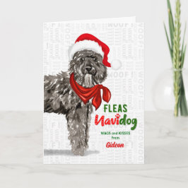 från Hund Bouvier des Flandres jul Helgkort