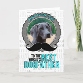 från Hund Fars dag Dogfather Photo Helgkort