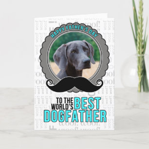 från Hund Fars dag Dogfather Photo Helgkort