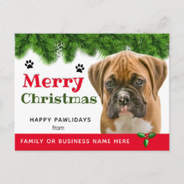 Från Hund jul-Hund-Helgdag Vykort