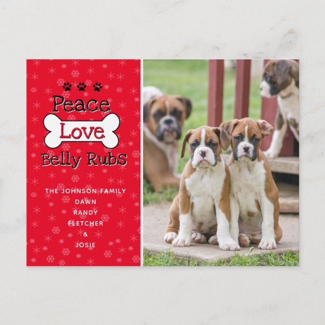 Från Hund julkort Vykort (Framsida)