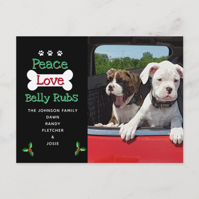 Från Hund julkort Vykort (Framsida)