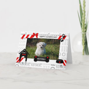 från Hund Red Fars dag Horz Pet Photo Card Kort