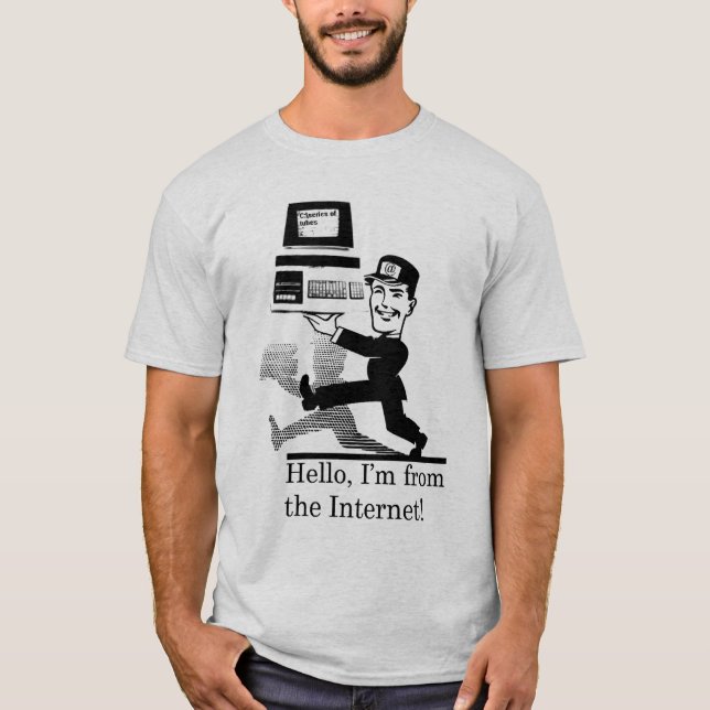 Från internet (grått) tee shirt (Framsida)