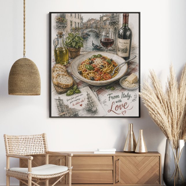 från Italien, med kärlek | Venetiansk pasta Poster (Skapare uppladdad)