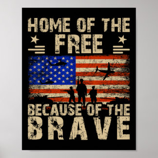 från juli 2010 USA flagga - Frihetens hem på grund Poster