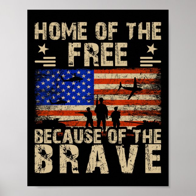 från juli 2010 USA flagga - Frihetens hem på grund Poster (Framsidan)