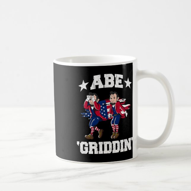 från juli Benjamin Franklin Griddy Ben Griddin Kaffemugg (Höger)