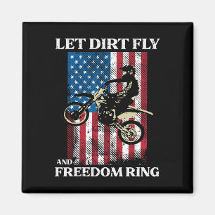 från juli Dirt Bike Motocross America Biker Manar Magnet