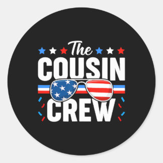 från juli Kumsin Crew Patriotic American Family Ma Runt Klistermärke