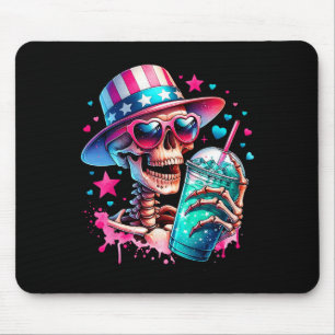 från juli Skeleton Retro Trendig Mamma Skull Mamma Musmatta