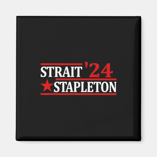från juli Stapleton Strait American Patriotic Magnet (Framsidan)