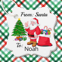 Från Jultomten Child Namn Gift Wrap Finare