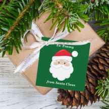 Från Jultomten Cute Anpassningsbar Grönt Kids jul