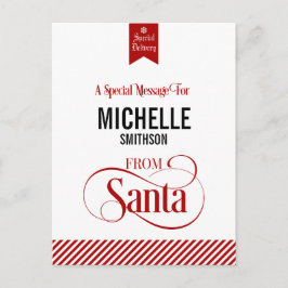 Från Jultomten julkort för Helgdag Helg Vykort