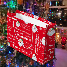 Från Jultomten Lägg till Namn-julen för barn