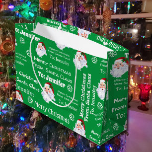 Från Jultomten Lägg till Namn-julen för barn