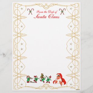 Från Jultomten Letterheads skrivbord