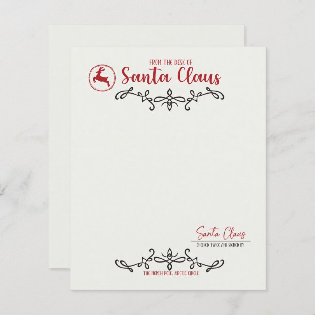 Från Jultomten skrivbord (Fram/baksida)