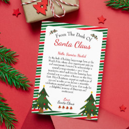 Från Jultomten skrivbord | Jul Brev Julkort
