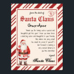 Från Jultomten Telegram Santa Brev skrivbord Poster<br><div class="desc">Ge magin till julsäsongen med det här anpassadet och det redigerbara brev från Santa,  från tomtens skrivbord. Berätta för ditt barn att tomten kommer att besöka din lilla. Anpassa det magiska telegram brev från Santa.</div>