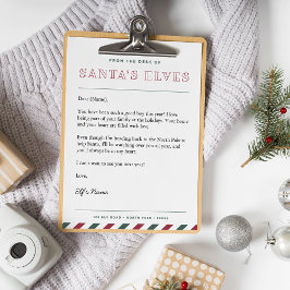 Från jultomtens skål Brev