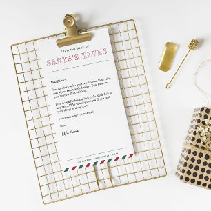 Från jultomtens skål Brev