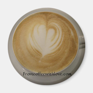 Från kaffe med den skräddarsy kärlekmagneten - magnet