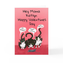 Från Kats ynka Valentine-Helgdag Card