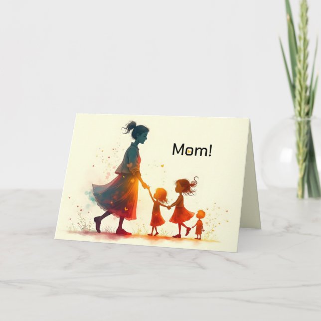 FRÅN KIDS MORS DAG-KORTET TACK KORT (Framsida)
