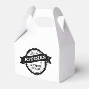 Från kök av personligfavören boxas presentaskar