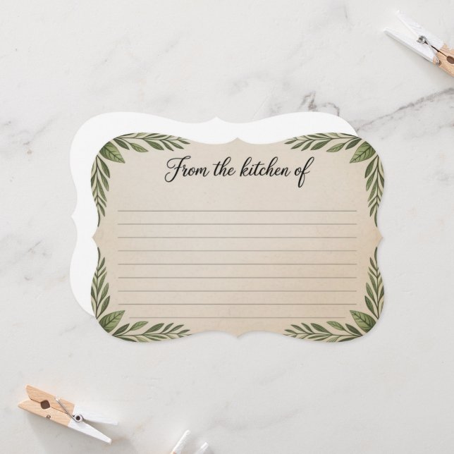 Från köket - Botaniskt recept (Fram/Back In Situ)