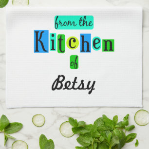 Från köket i Anpassningsbar Retro Kitchen Towel Kökshandduk