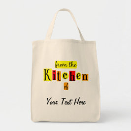 Från köket i Retro Anpassningsbar Livsmedel Tote Tygkasse