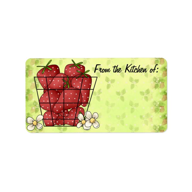 Från köket med etiketter adressetikett (Framsidan)